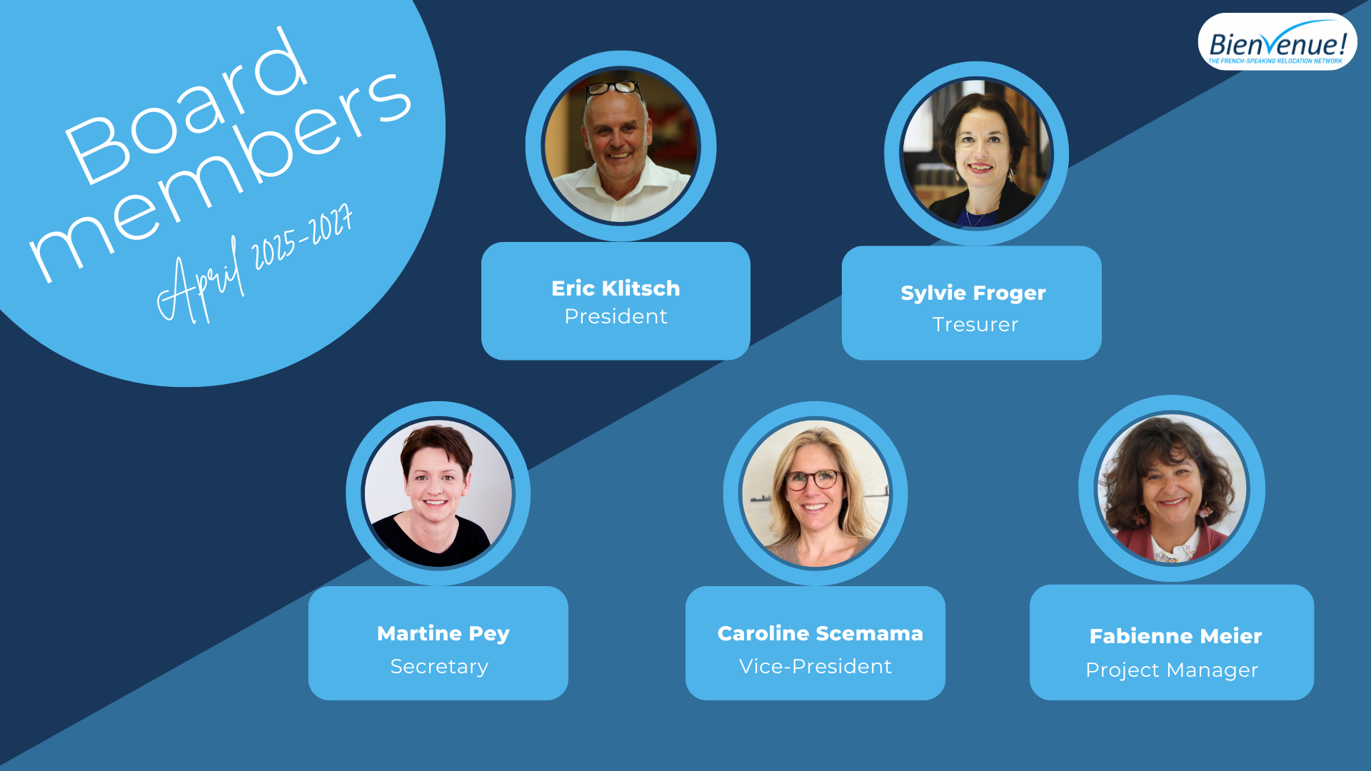 Bienvenue ! Welcomes a New Board